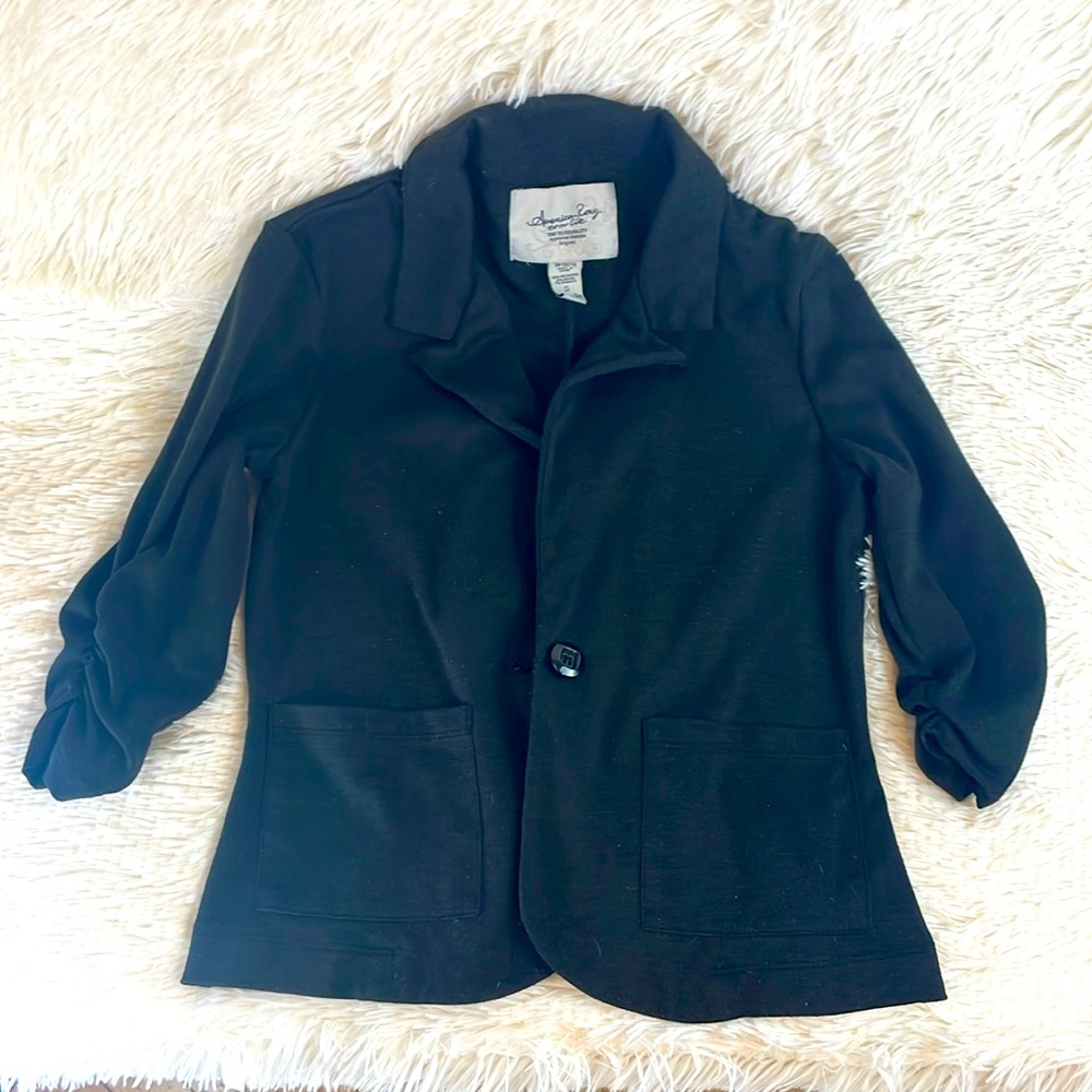 American Rag black 3/4-sleeve Jacket Sz S
